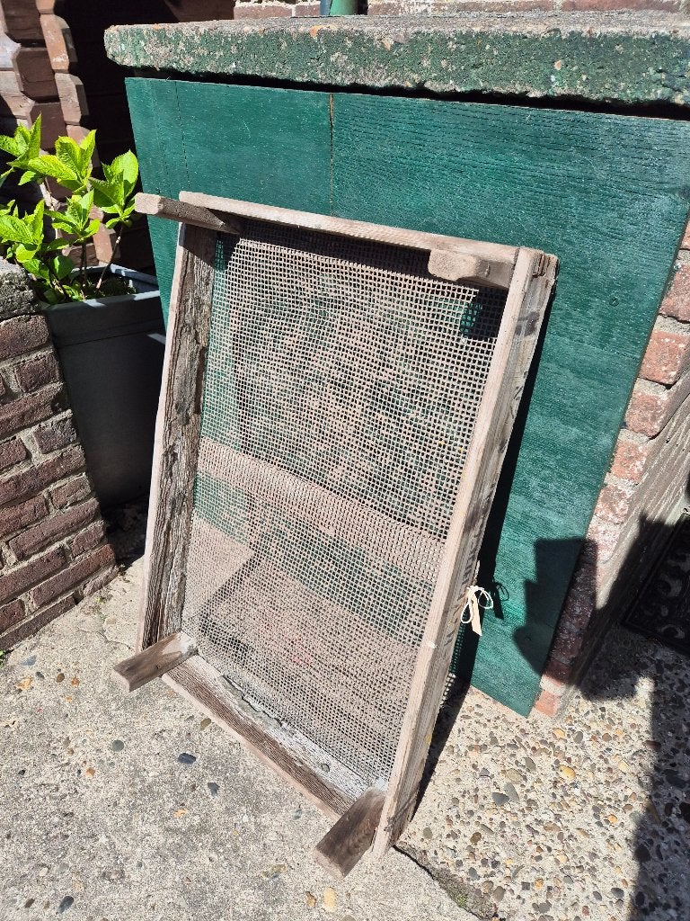 Brocante houten gaas bak tuin, Gebruikt, *, *, Ophalen