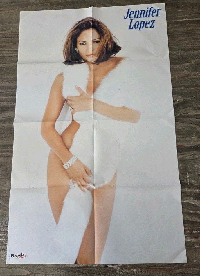 Break-Out Poster Jennifer Lopez 87x54CM, Rechthoekig Staand, Deurposter of groter, Ophalen of Verzenden, Zo goed als nieuw