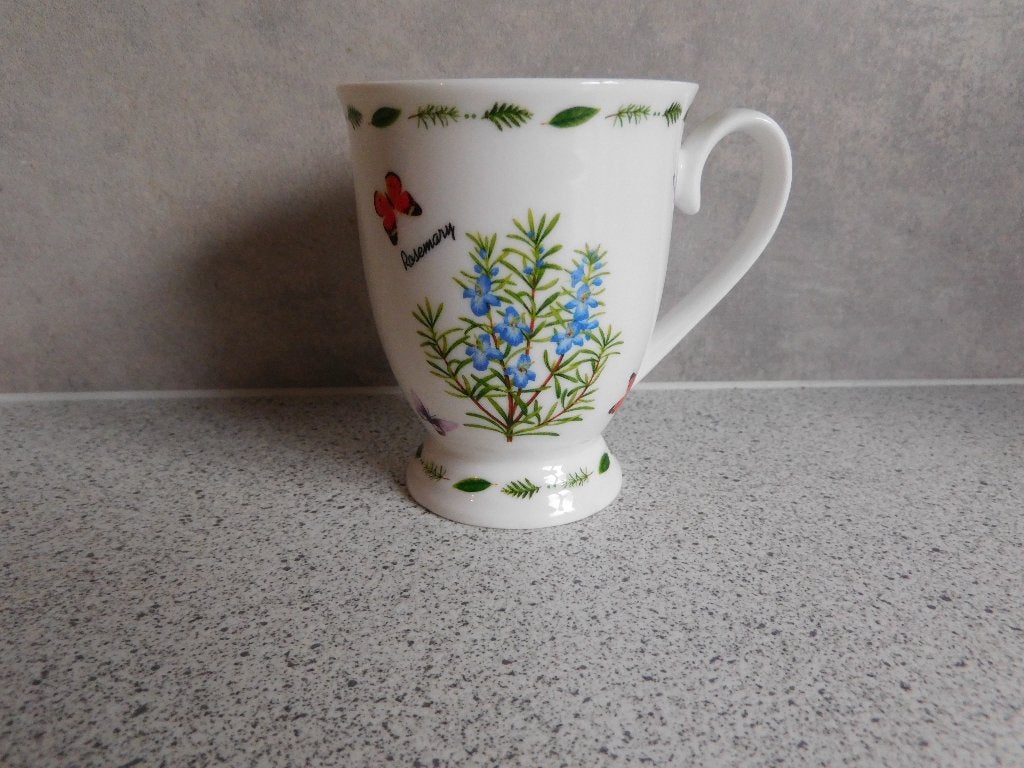 Senseo mok Rosemary Butterfly Meadows Sweet Lake Collection, Overige merken, Zo goed als nieuw, Overige stijlen, Porselein
