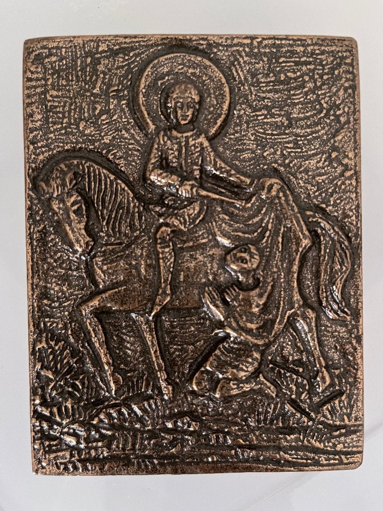 Bronzen plaquette, Ophalen of Verzenden