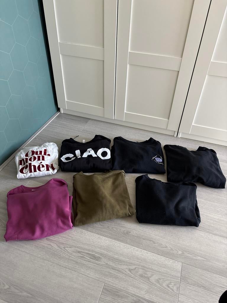 Diverse truien en sweaters - Verschillende kleuren en maten, Zwart, Maat 42/44 (L), Ophalen of Verzenden, Lange mouw