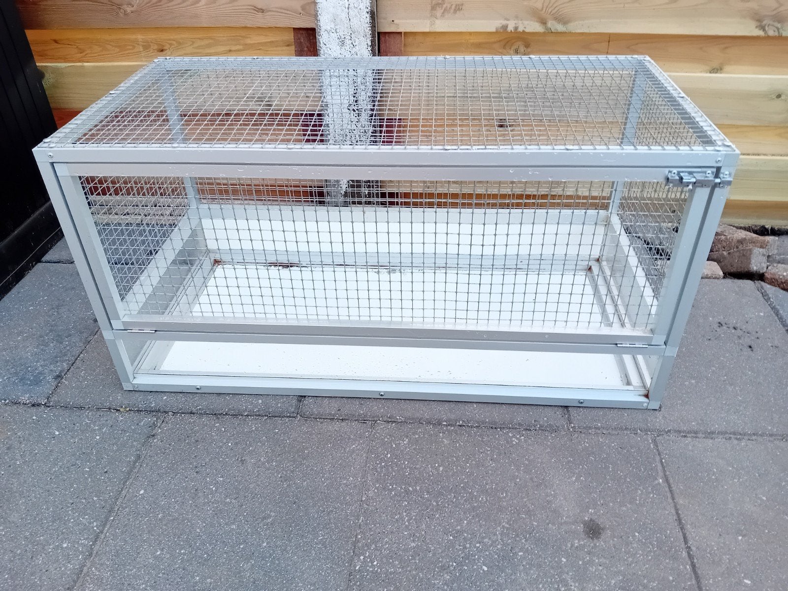 mooie stevige aluminium kooi, Dieren en Toebehoren, Ophalen, Kooi, Zo goed als nieuw, 90 cm of meer