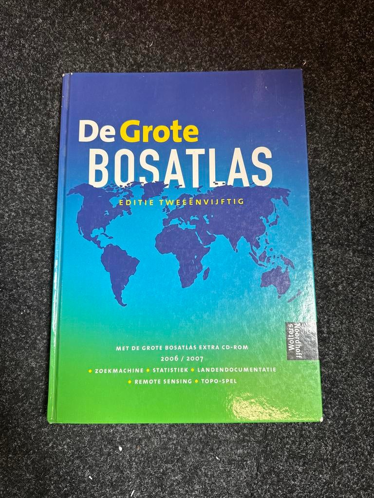 De Grote Bosatlas Editie Tweeënvijftig (2006/2007), Bosatlas, 2000 tot heden, Ophalen of Verzenden, Zo goed als nieuw