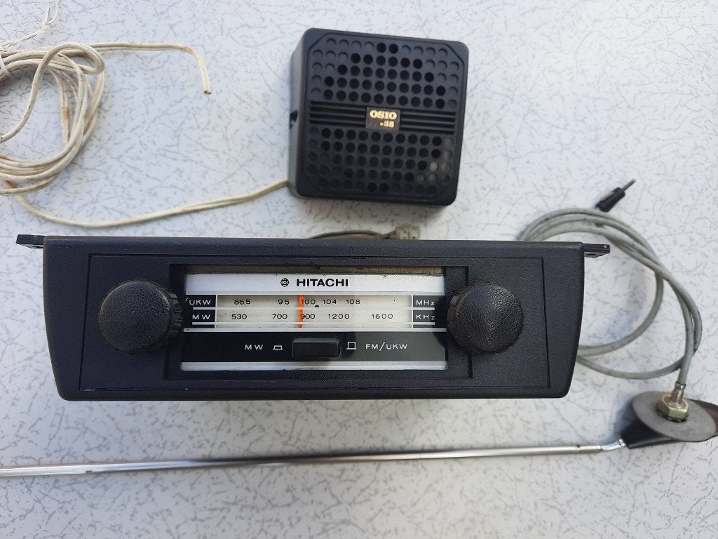 vintage auto radio Hitachi o.a. Datsun, Ophalen of Verzenden