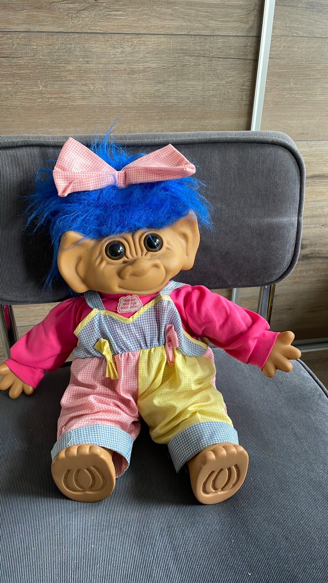 Grote Vintage Troll  #50 cm, Verzamelen, Ophalen of Verzenden, Zo goed als nieuw