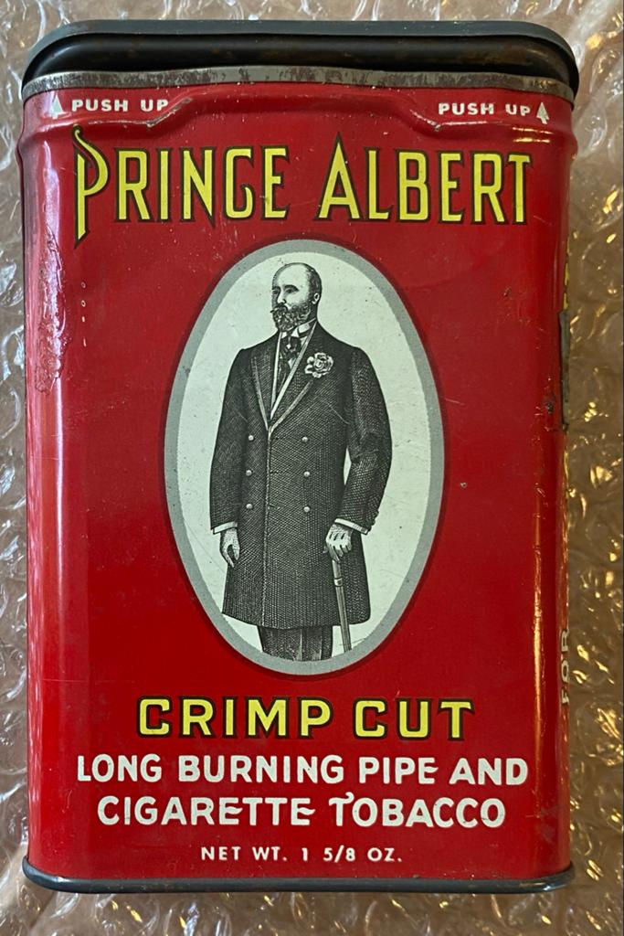 Vintage Prince Albert Crimp Cut Tabaksblik, Verzamelen, Blikken, Ophalen of Verzenden, Gebruikt, Overige, Overige merken