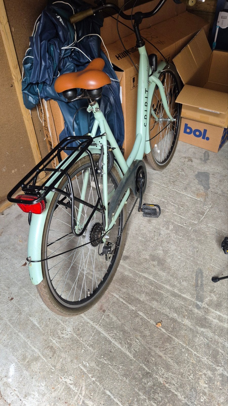 Spirit damesfiets met 7 versnellingen, Gebruikt, Velgrem, Versnellingen, 50 tot 53 cm