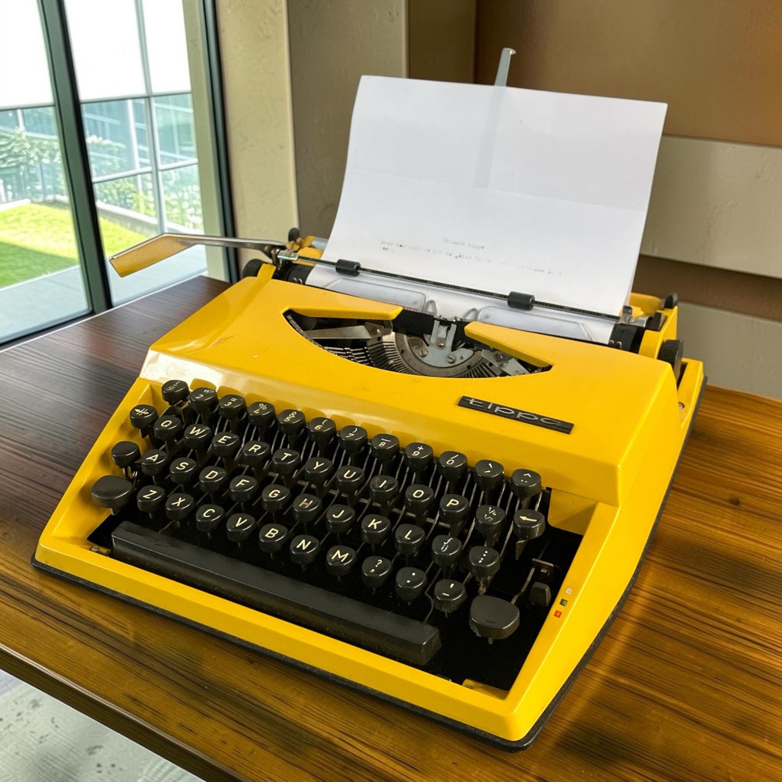 Vintage 70 Triumph Tippa typemachine, Huismans, Ophalen of Verzenden, Zo goed als nieuw, Huismans Doorwerth