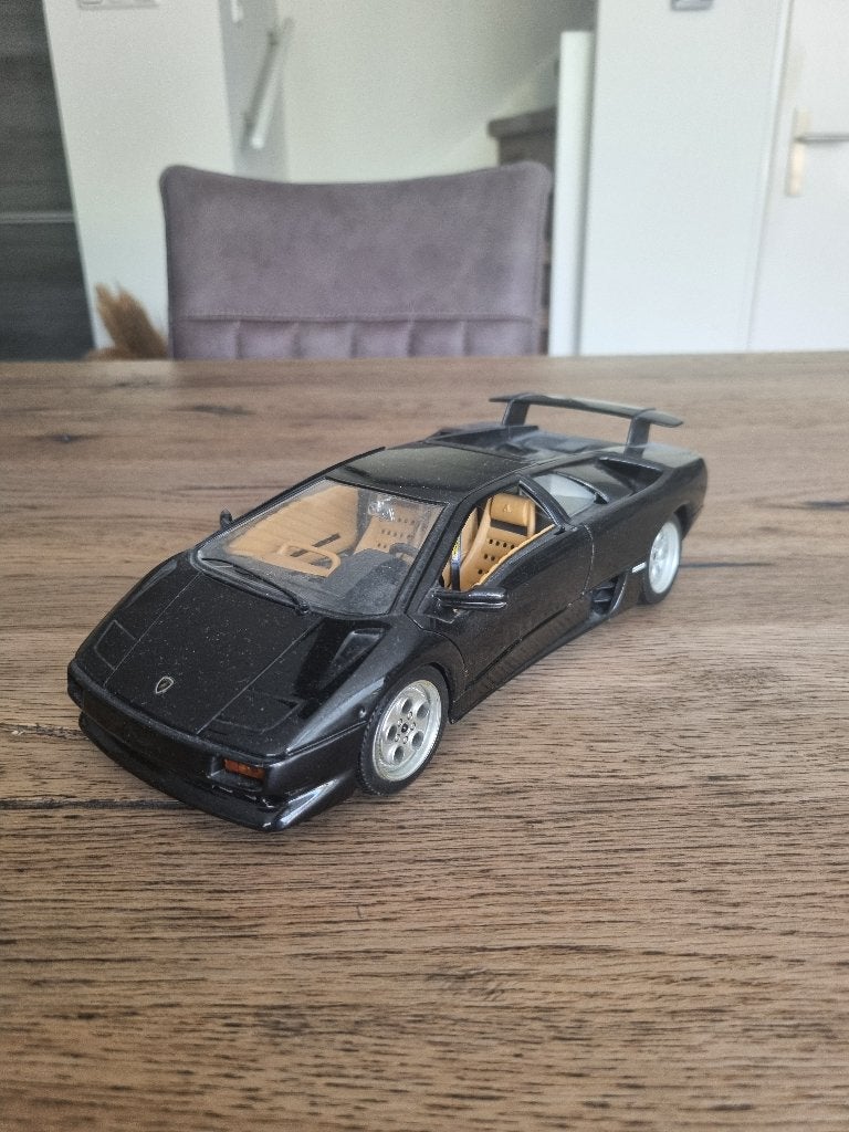Lamborghini Diablo 1990 1:18, Hobby en Vrije tijd, Ophalen of Verzenden, Gebruikt, Auto, Bburago
