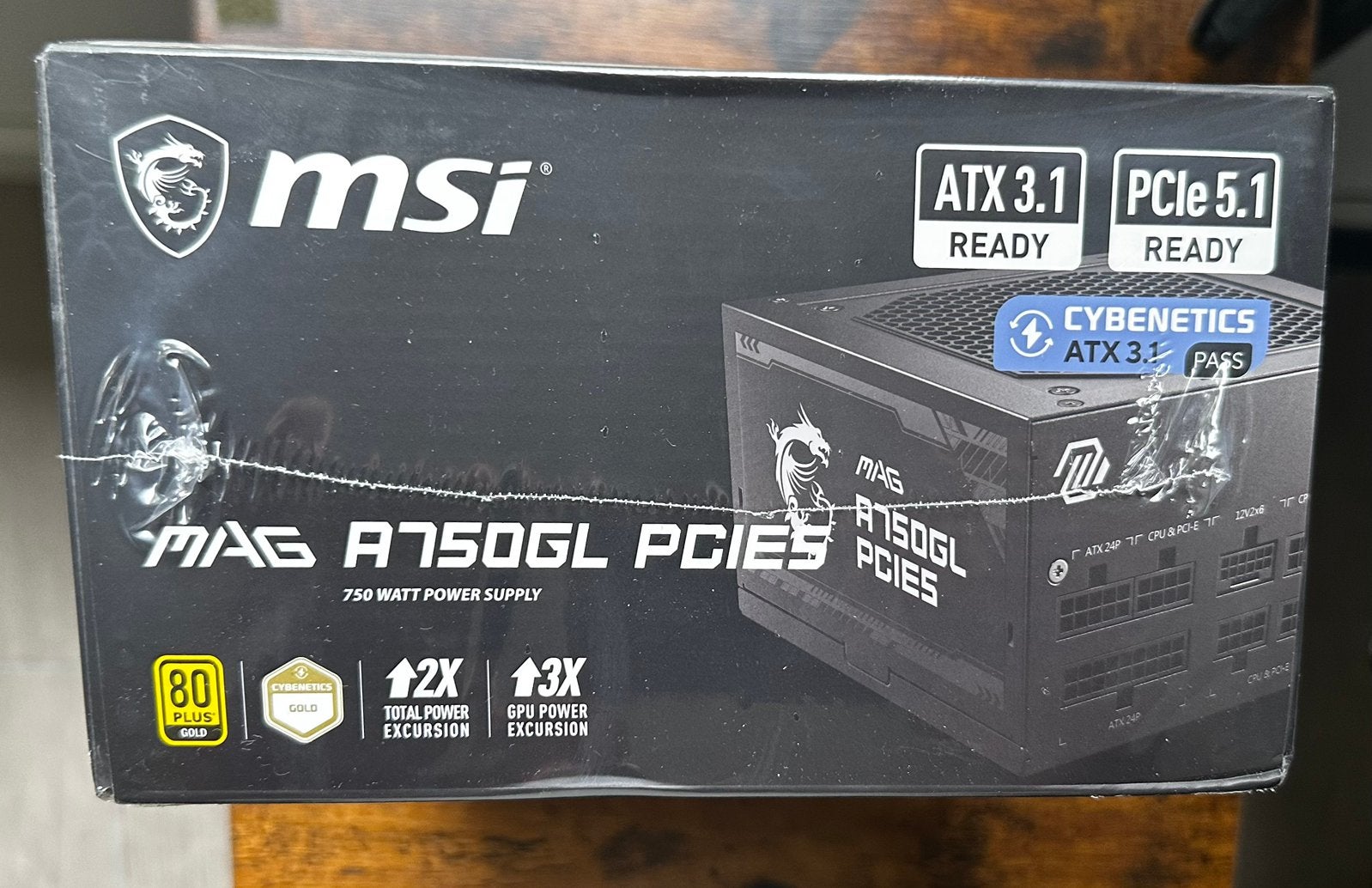 NIEUW: MSI MAG A750GL PCIE5 (750W ATX 3.0 Gold) + Factuur, Ophalen of Verzenden, Nieuw, Overige typen