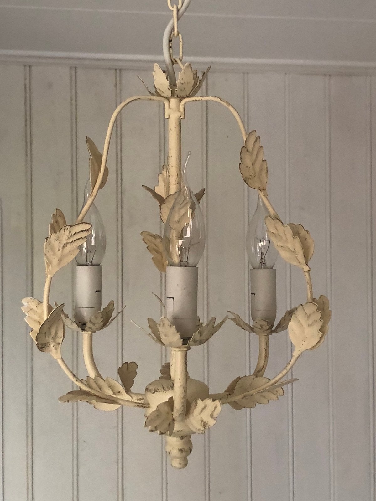 Brocante hanglamp, Ophalen of Verzenden, Zo goed als nieuw, Metaal