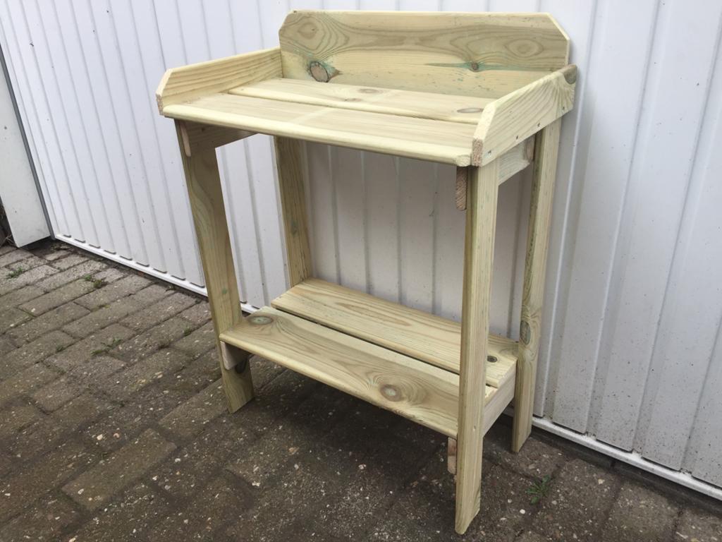 Oppottafel/decoratietafel nieuw,, Ophalen, Nieuw, Rechthoekig, Hout