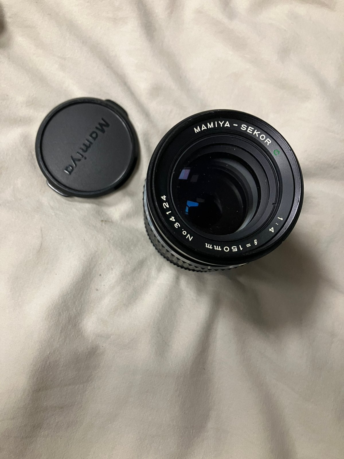 Mamiya sekor c 150mm lens, Ophalen of Verzenden, Zo goed als nieuw, Telelens