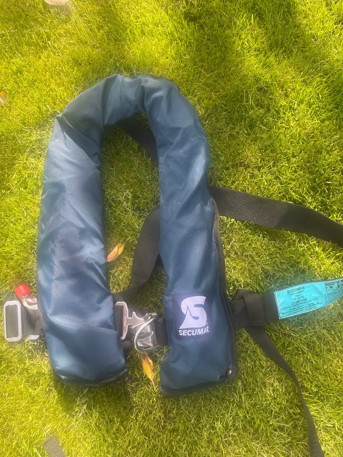 Secumar reddingsvest 150N met harnas, Ophalen of Verzenden, Zo goed als nieuw, Dame of Heer, Reddingsvest of Zwemvest