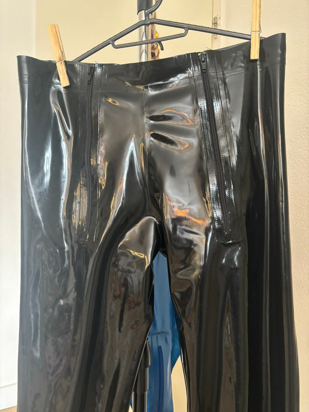 Legging / Latex / Maat L, Verzenden, Zwart, Overige typen