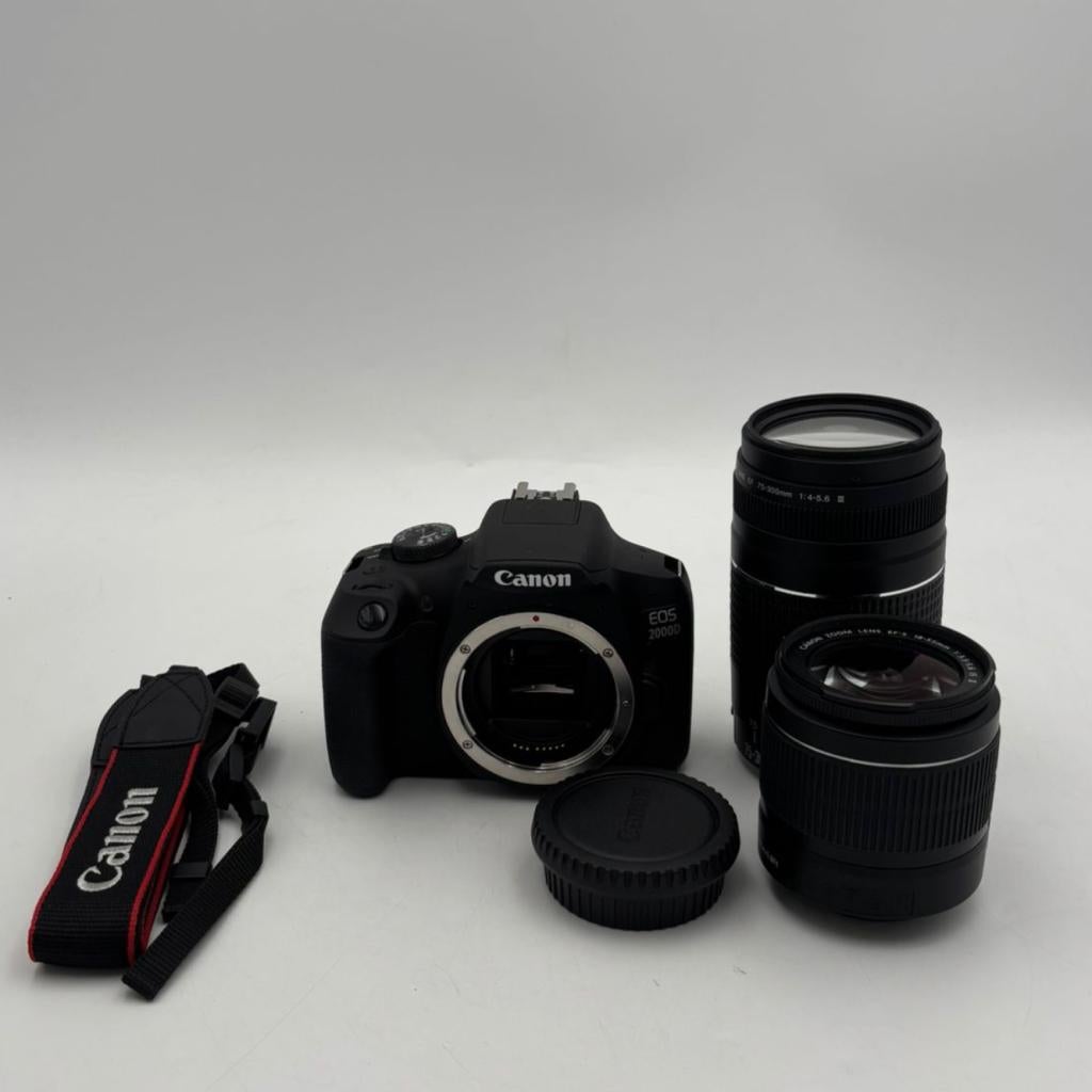 Canon EOS 2000D + 18-55 & 75-300 lenzen travel kit - Nieuw, Ruilrijk, Zo goed als nieuw, Info@ruilrijk.nl, Neerstraat 60, 6041 KD Roermond