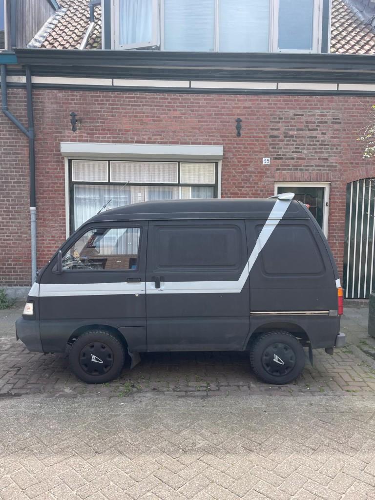 Daihatsu Hijet 1300 VAN 1998 Zwart, Auto's, Bestelauto's, Achterwielaandrijving, Daihatsu, 4 cilinders, 400 kg