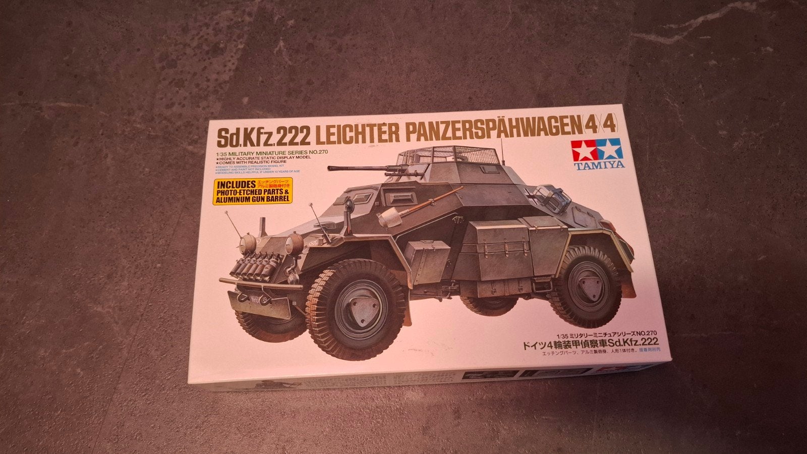 Tamiya Sd.Kfz. 222 Leichter Panzerspähwagen 4x4 Modelbouw, Ophalen of Verzenden