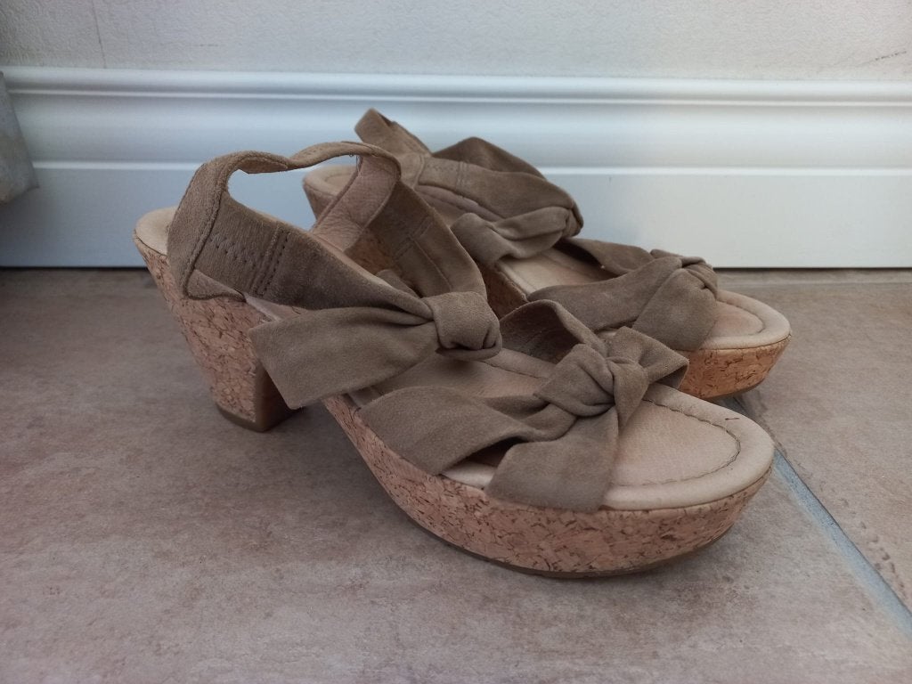 Gabor schoenen, maat 6, kleur: beige/taupe, Beige, Gabor, Zo goed als nieuw, Sandalen of Muiltjes