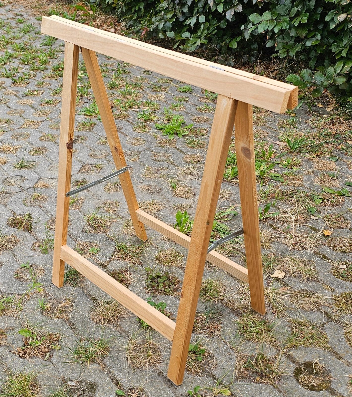 15 houten schragen, inklapbaar, Ophalen, Gebruikt, 70 tot 120 cm, Inklapbaar