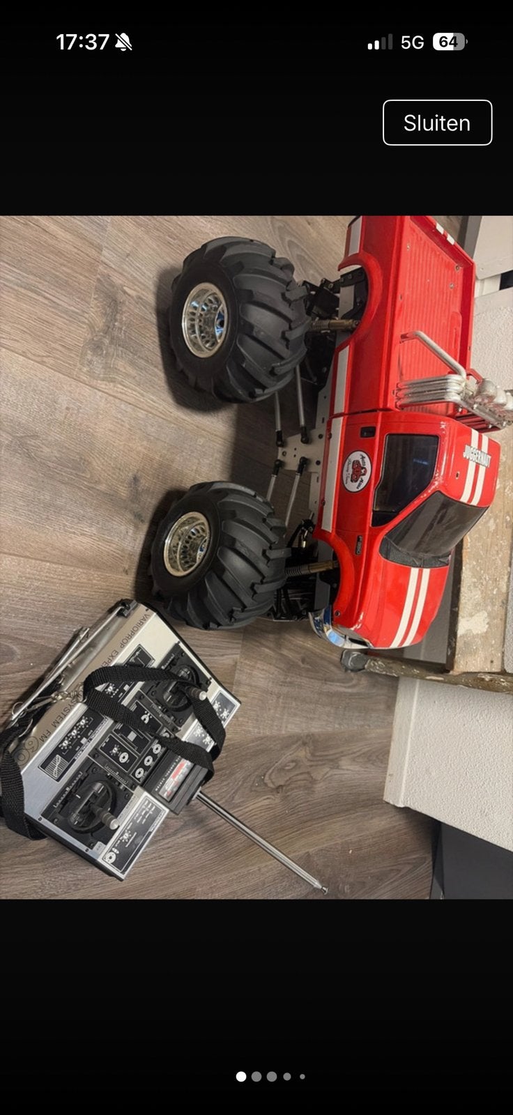 Rc truck tamiya juggernaut, Gebruikt, Auto offroad, Schaal 1:10, Ophalen