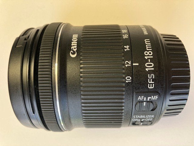 Canon EFS 10-18mm IS, Ophalen, Canon, Groothoeklens, Zo goed als nieuw