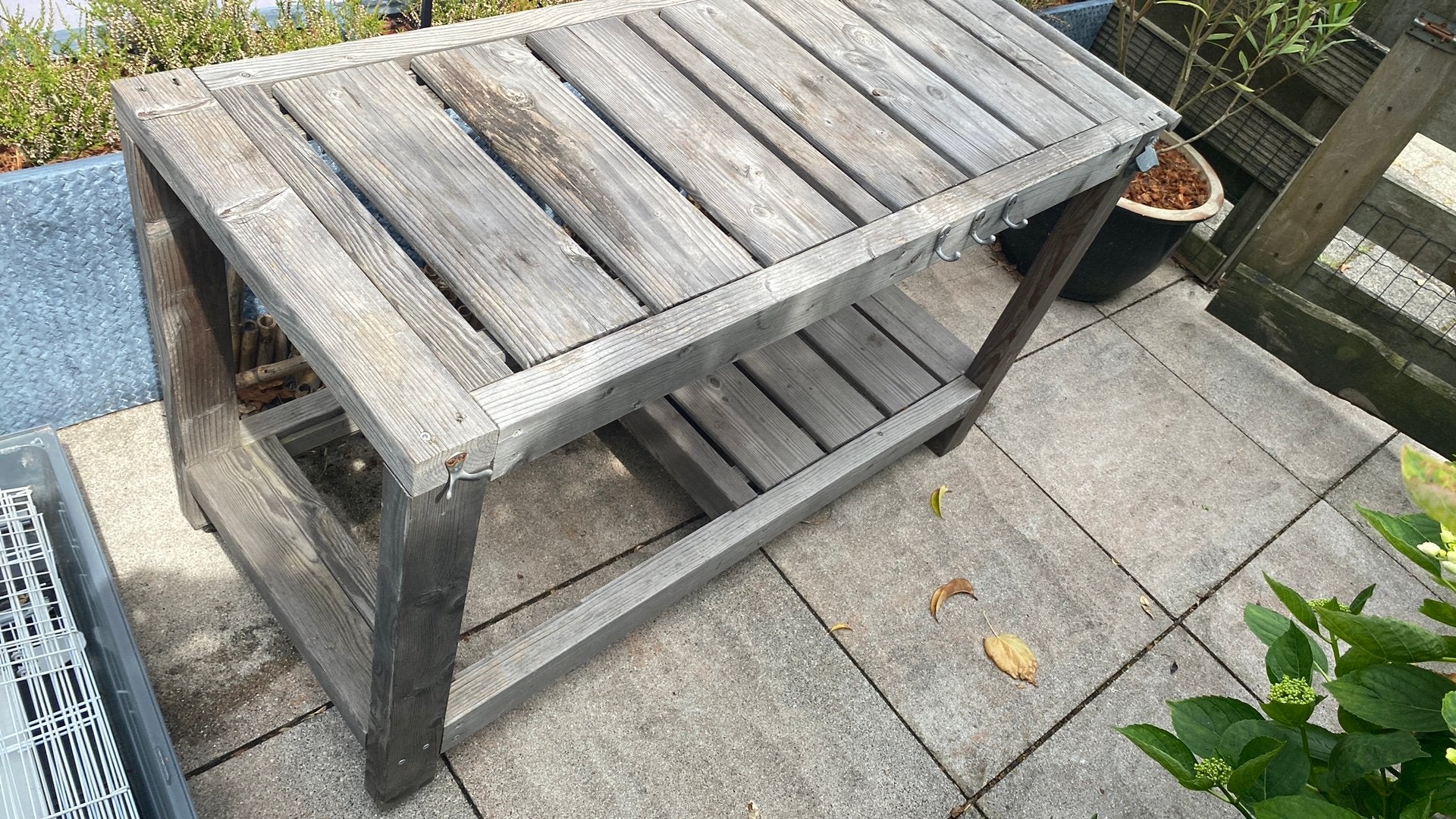 Tuin tafel, Tuin en Terras, Ophalen of Verzenden, Zo goed als nieuw, Rechthoekig, Hout