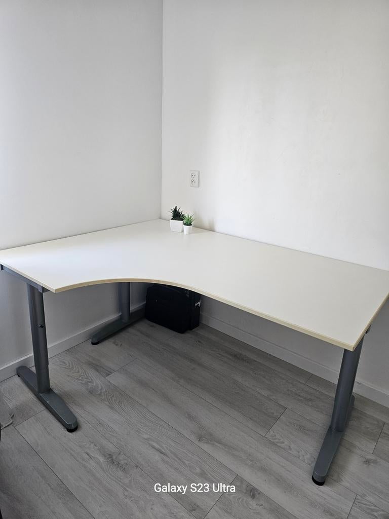 IKEA Galant hoekbureau 180x120 cm, Huis en Inrichting, Bureaus, Opbergruimte, Gebruikt, Spaanplaat of MDF, Hoekbureau