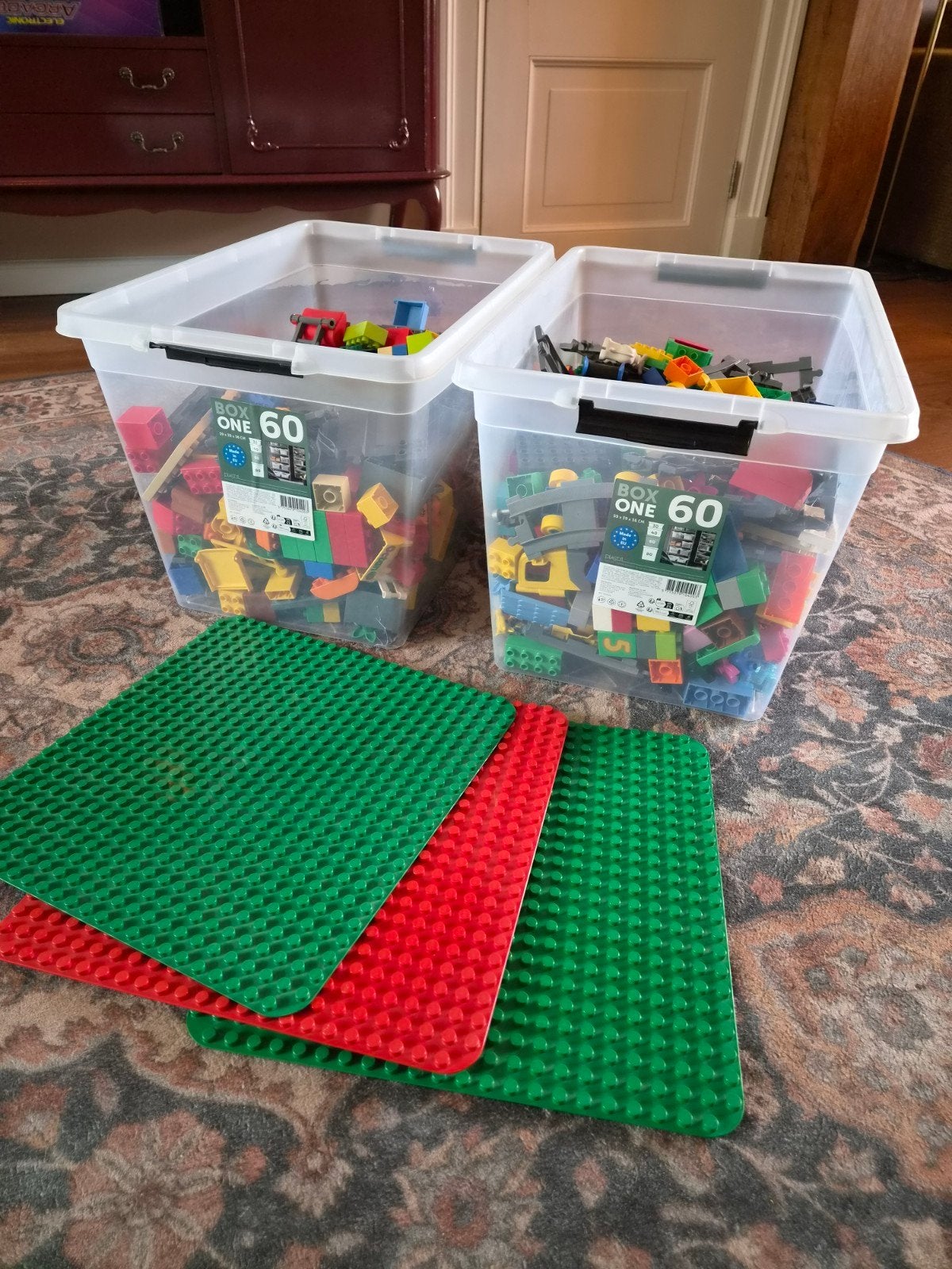 duplo 2 kratten en 3x bouwplaat, Ophalen