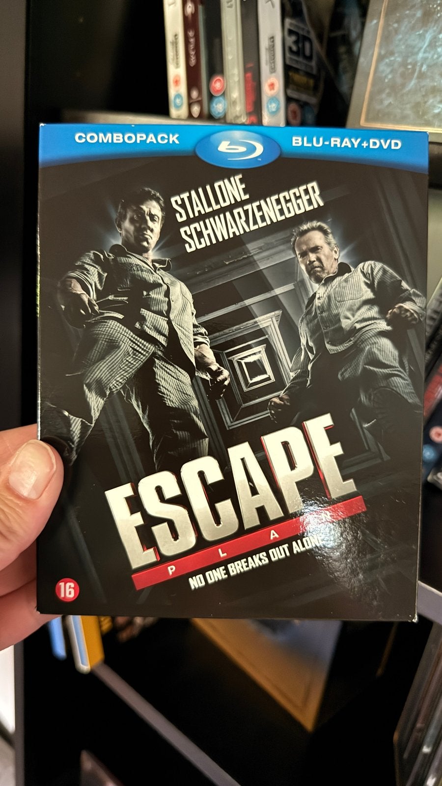 Escape Plan Blu-ray + DVD Combopack (Stallone, Schwarzenegge, Vanaf 16 jaar, Ophalen of Verzenden, Zo goed als nieuw, Actiethriller