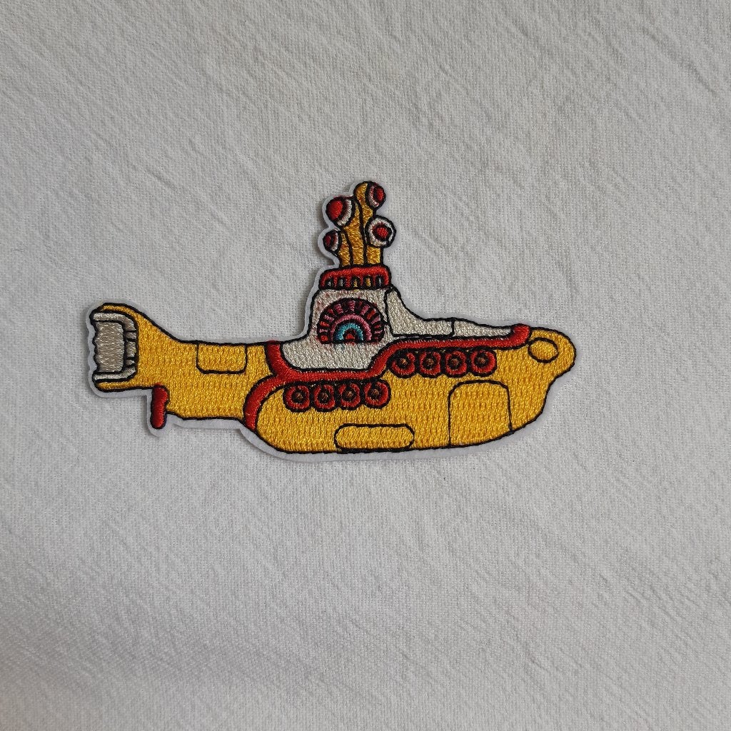 Submarine Beatles - patch strijkapplicatie, Ophalen of Verzenden, Nieuw, Hotfix applicaties