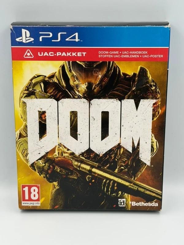 Doom UAC Pack PS4 PlayStation 4 PAL, Spelcomputers en Games, Games | Sony PlayStation 4, Gebruikt, Shooter, 1 speler, Vanaf 3 jaar
