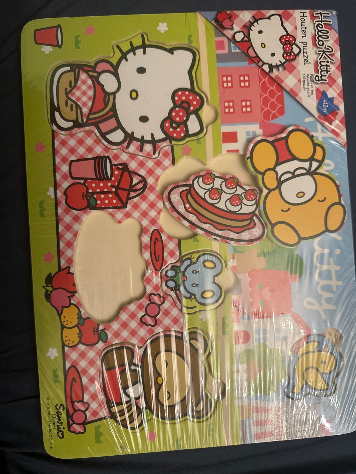 Hello Kitty Houten Puzzel - Nieuw in verpakking, Ophalen, Nieuw, Van hout, Minder dan 10 stukjes