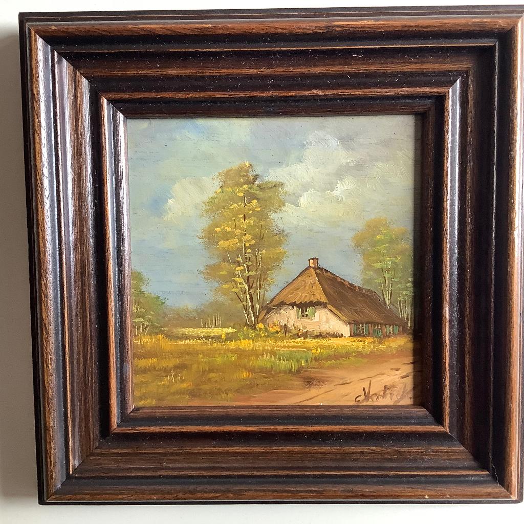 3x landschap schilderijen van Cees Verbeek PERFECTE STAAT, Antiek en Kunst, Ophalen of Verzenden