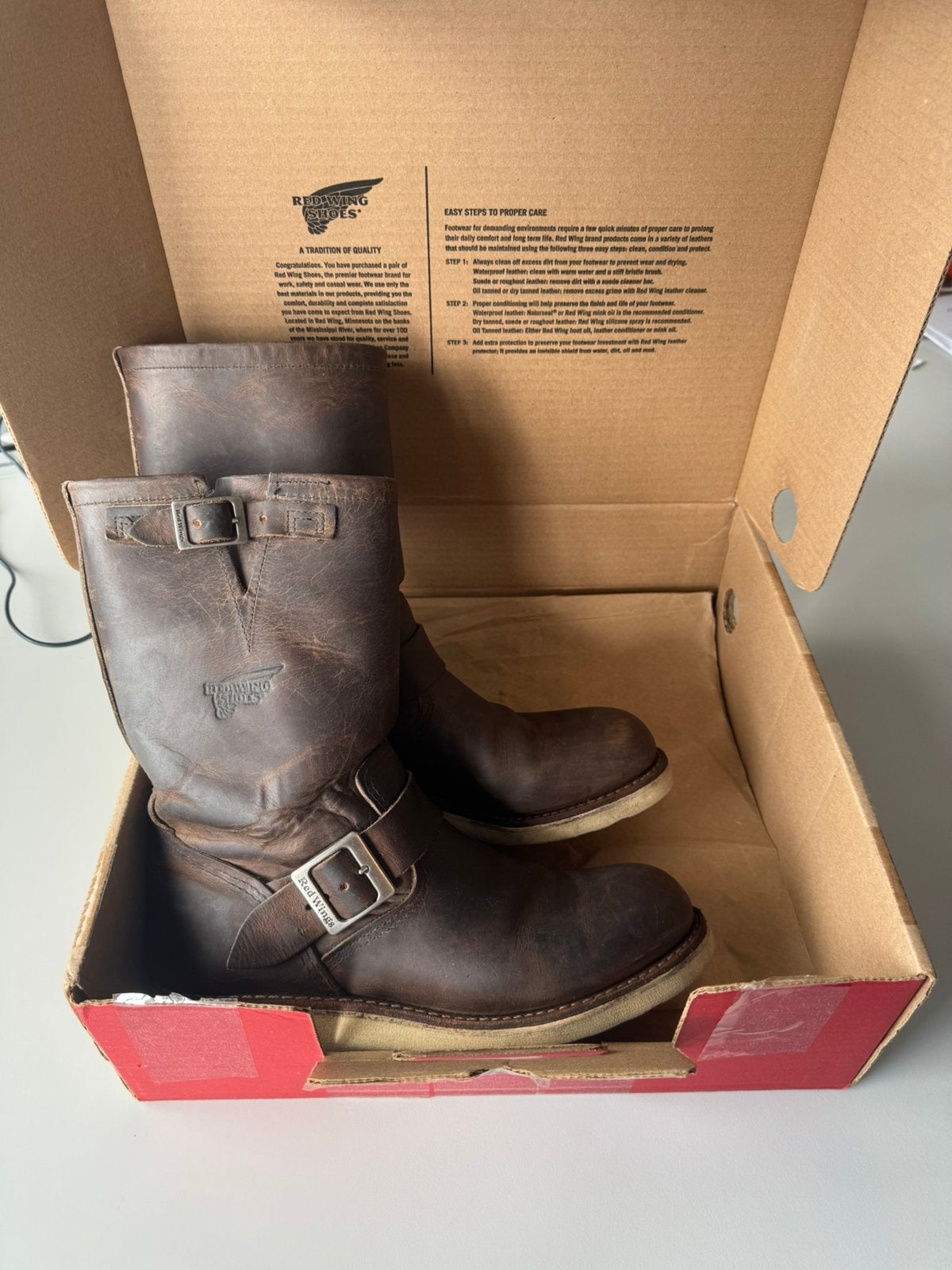 Red Wing Engineer 7,5D/41, Ophalen of Verzenden, Zo goed als nieuw, Meisje, Laarzen