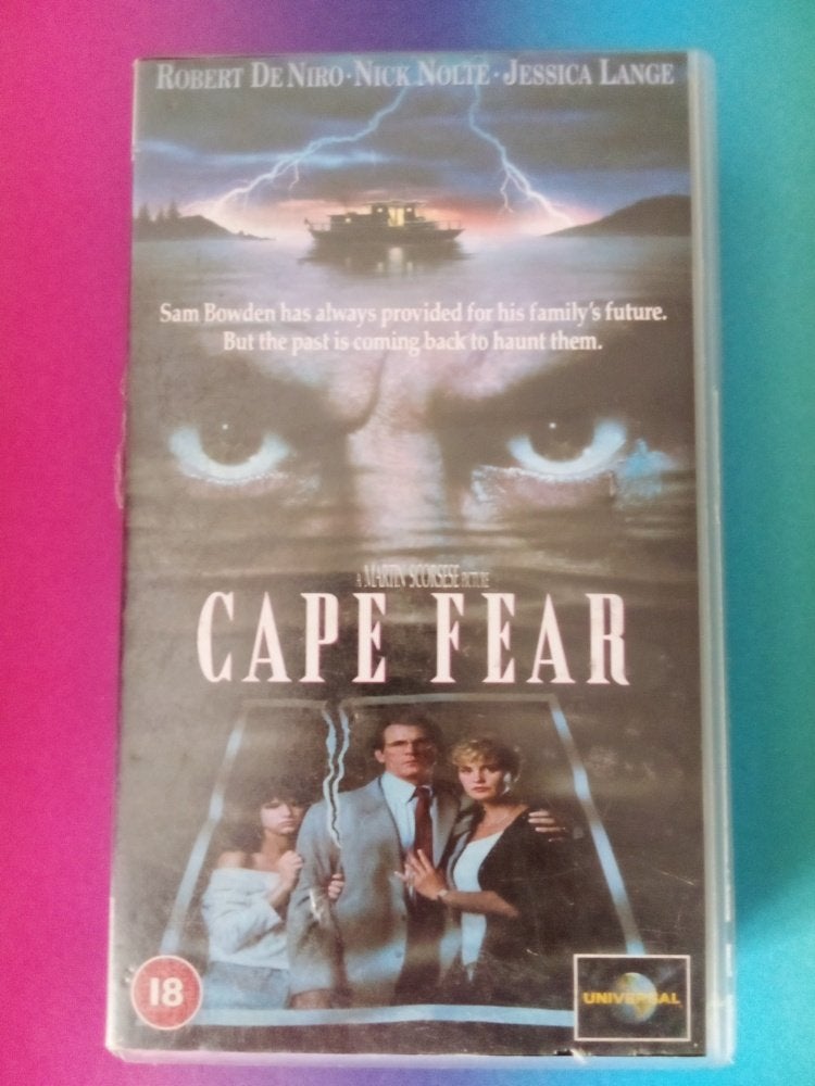 VHS - Cape Fear - UK import koopvideo, Engels, Vanaf 16 jaar, Verzenden, Zo goed als nieuw