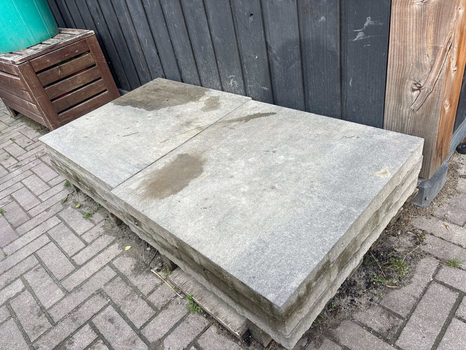 Terrastegels 60x60x5 cm - Prima staat, Ophalen, Zo goed als nieuw, Beton, Terrastegels