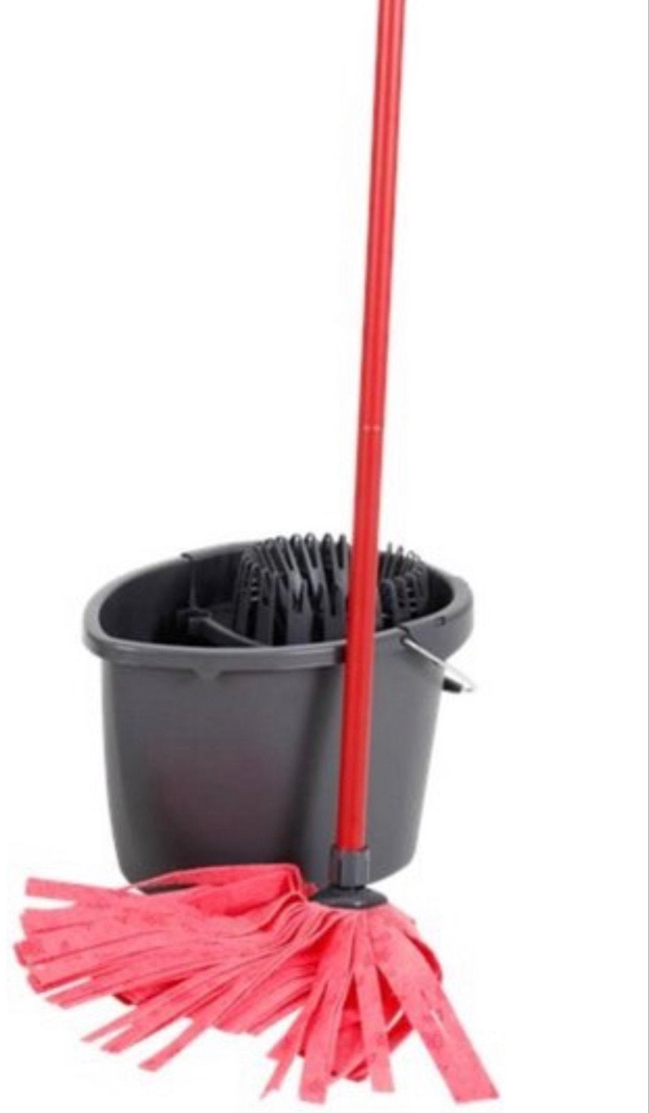 Vileda Mop en emmer set - Rood, Huis en Inrichting, Schoonmaakartikelen, Ophalen, Mop of Dweil