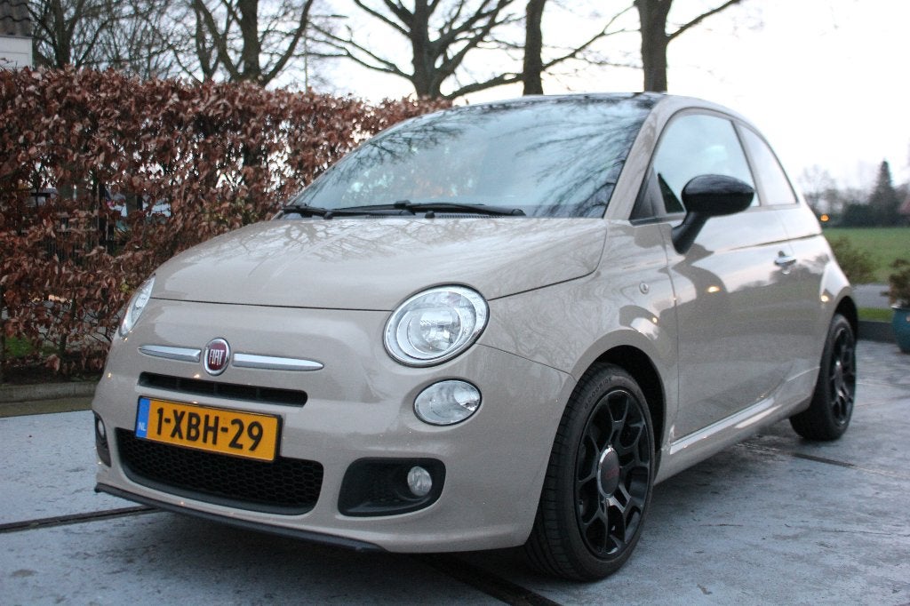 MOOIE, SPORTIEVE FIAT 500 0.9 59 K TWIN AIR 80 CULT!!, Ophalen, Overige kleuren, Handgeschakeld, 1000 cc