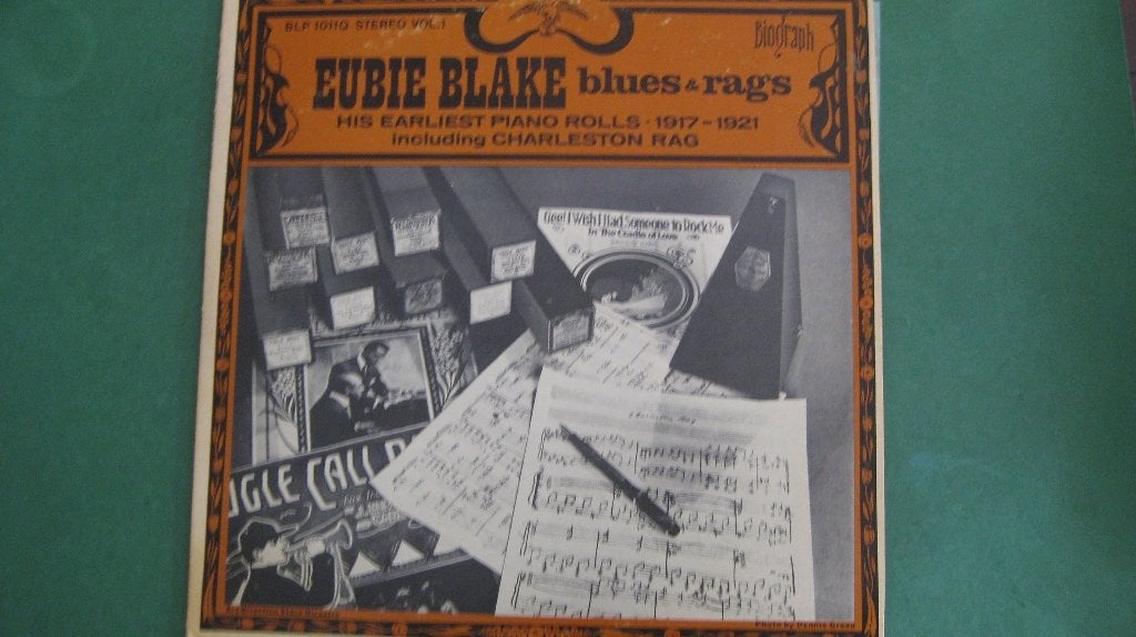 LP Eubie Blake - Blues and Ragtime 1917-1921, Ophalen of Verzenden, Zo goed als nieuw, 12 inch, Blues