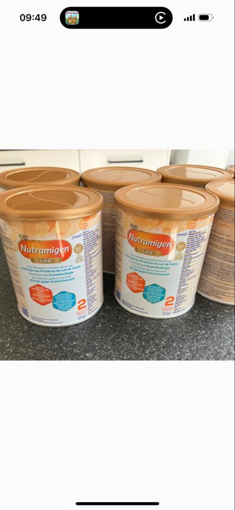 6 potten Nutramigen LGG 2 - Houdbaar t/m januari 2027, Kinderen en Baby's, Babyvoeding en Toebehoren, Ophalen of Verzenden, Nieuw