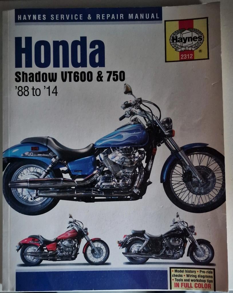 Haynes Service & Repair Manual Honda Shadow VT600 & VT750, Ophalen of Verzenden, Zo goed als nieuw, Haynes, Merk of Model