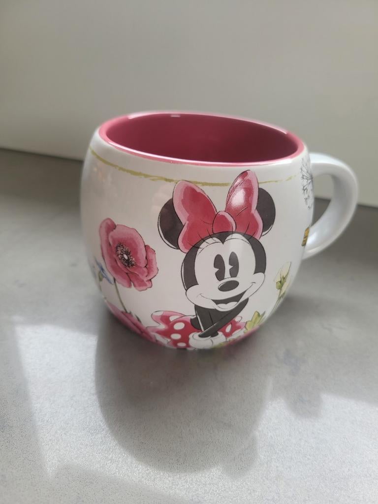 Minnie Mouse Mok Disneyland Parijs - Bloemen Design, Keramiek, Ophalen of Verzenden, Zo goed als nieuw, Overige stijlen