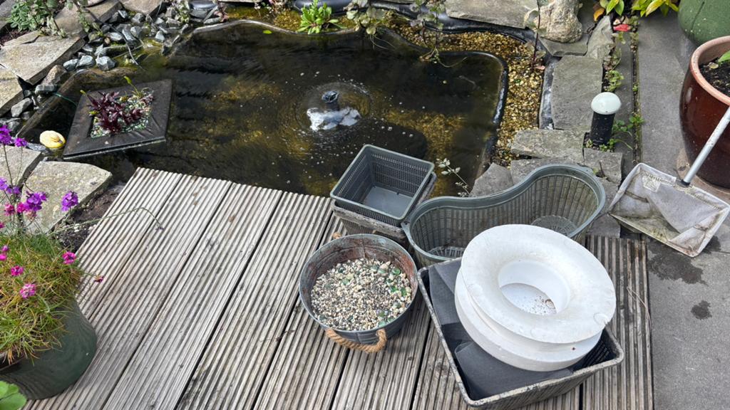 Kunstof vijverbak, Tuin en Terras, Vijvers, Ophalen, Gebruikt
