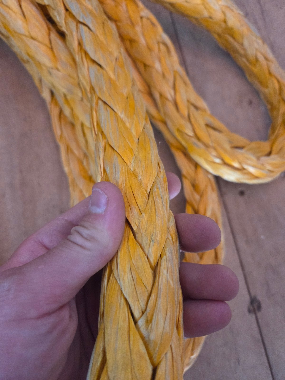 Gebruikte Dyneema lijn 6 meter, 28mm dik, Ophalen of Verzenden, Gebruikt, Lijn of Blok