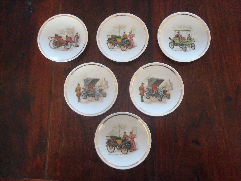 Wandbordjes auto’s porselein, Ophalen of Verzenden