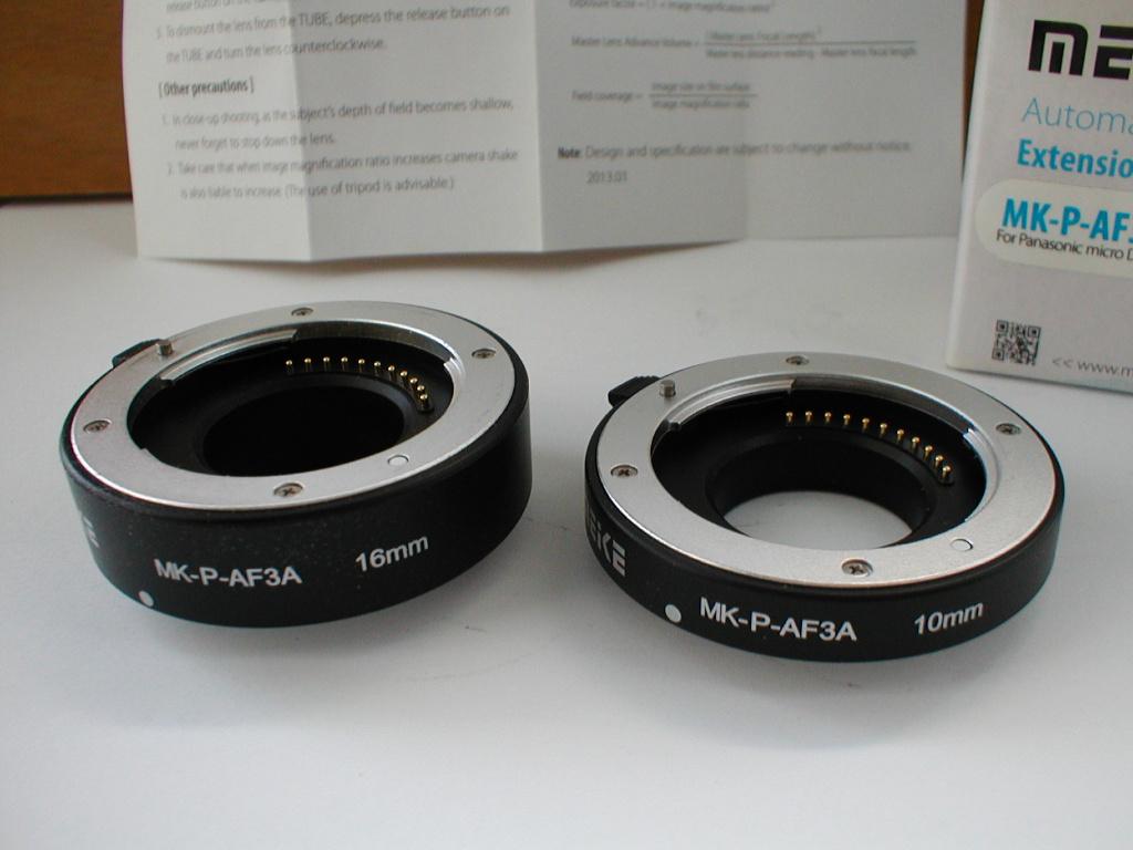 Meike MK-P-AF3A extension tubes voor M4/3 micro four thirds, Ophalen of Verzenden, Zo goed als nieuw, Macrolens