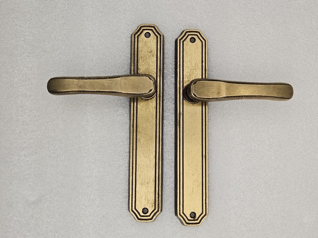 Setje vintage Bronskleurig Deurbeslag set nr.25, Antiek en Kunst, Ophalen of Verzenden