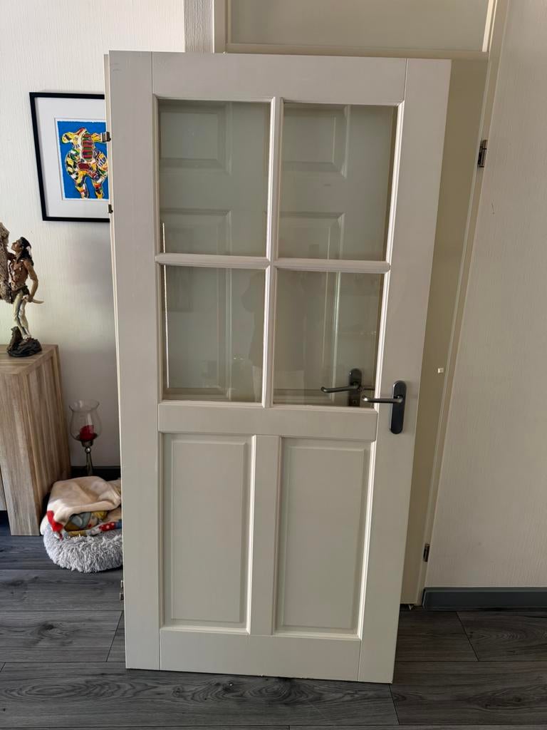2 Opdek deuren, Ophalen of Verzenden, Gebruikt, Glas, 200 tot 215 cm