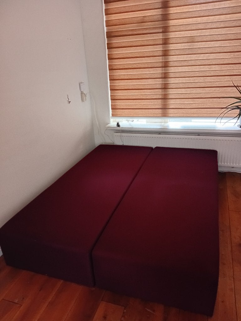Boxspring 140200, Ophalen, Gebruikt, Tweepersoons, 140 cm